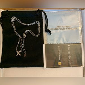 Chainhouse letter X necklace